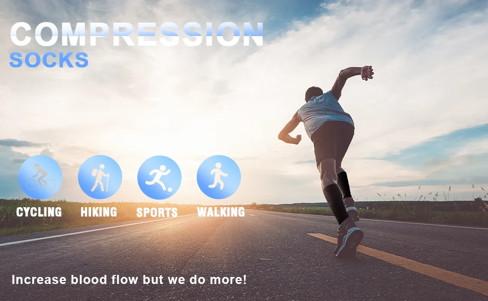 Calze A Compressione Uomo/Donna - Sport, Viaggi, Lavoro 15-20 MmHg - Foto 6