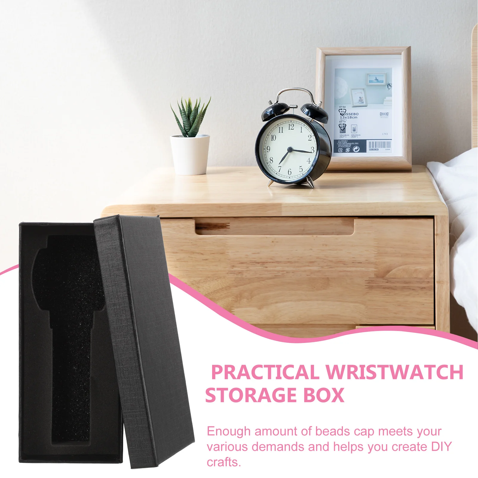 Watch Storage Box 5pcs Rectangle Container Watch Box Travel Watches Jewelry Paper Boxes Gift Cases with Sponge Gift Packaging Box