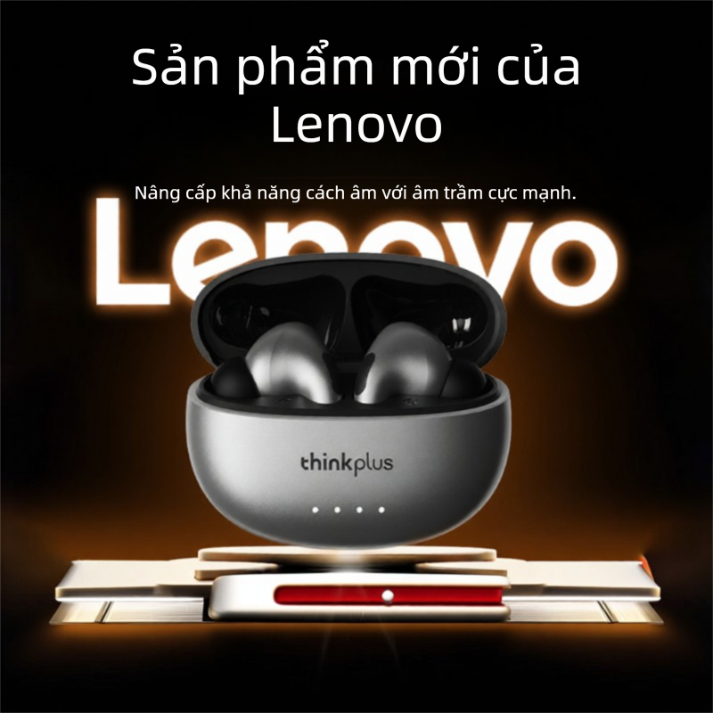 Lenovo | Tai nghe Bluetooth Lenovo Thinkplus LP5 Pro, Bass Mạnh, Chống Ồn Đàm Thoại, Chống Nước, Pin Trâu, Tặng Kèm Vỏ Bảo Vệ