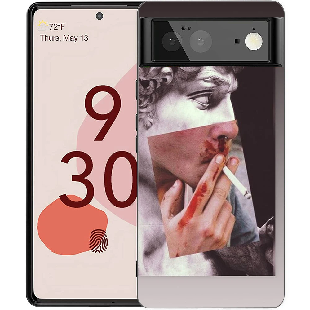 Art Aesthetic David Eyes Handyhülle für Google Pixel 8 7 6 7A 6A Pro 5G, stoßfestes Silikon, weiche 9 Pro XL 8 Pro 5G-Hülle – Detail 1