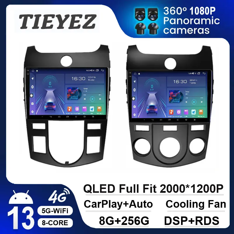 Android 13 Per Kia Forte Cerato 2008 2009 2010 2012 Autoradio Lettore Video Multimediale Autoradio Navigazione Gps Schermo Carplay 9"