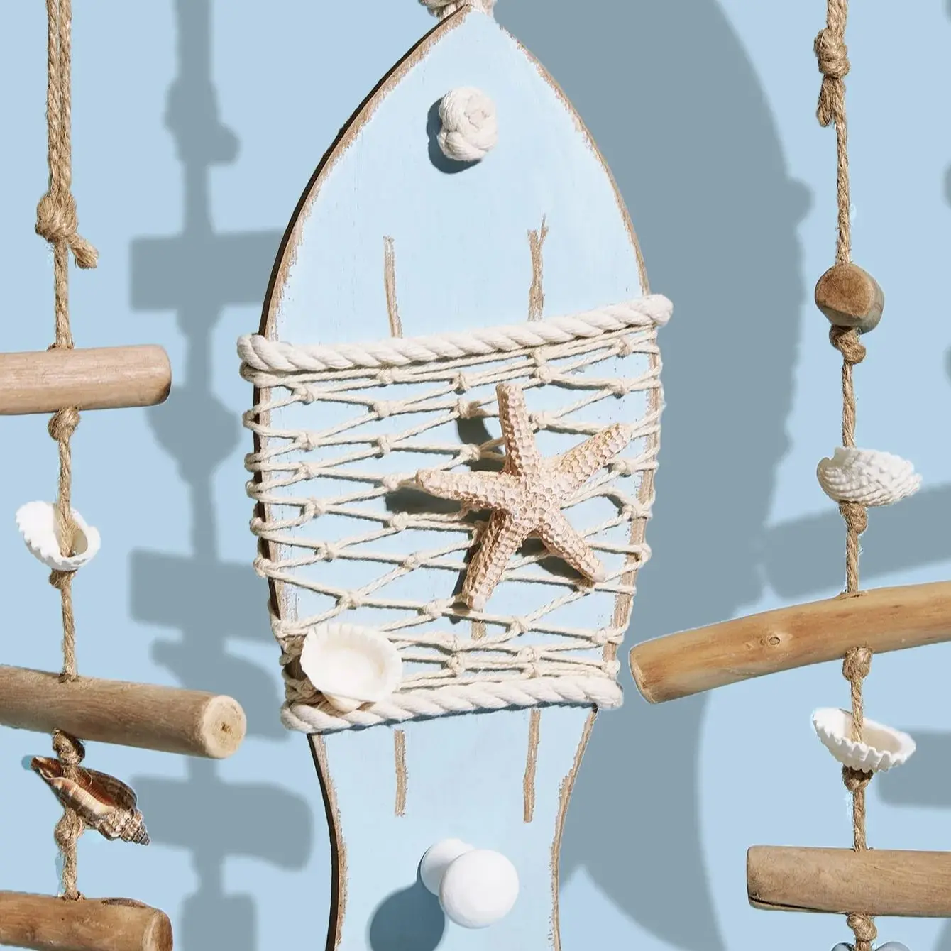 Wooden Fish Pendant For Kindergarten Decor