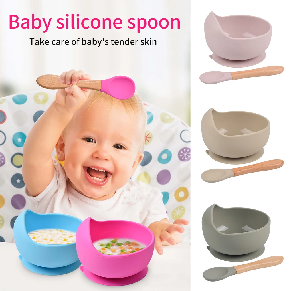 

Silicone Baby Bowl, Complementary Food Bowl Food Grade Children's Tableware,Baby Bowl Mother and Baby Food Grade Plate for Kids