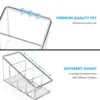 1Pcs Remote Control Holder Clear Plastic Caddy Remote Organizer for Table Small TV  Remote control Holder Storage 2