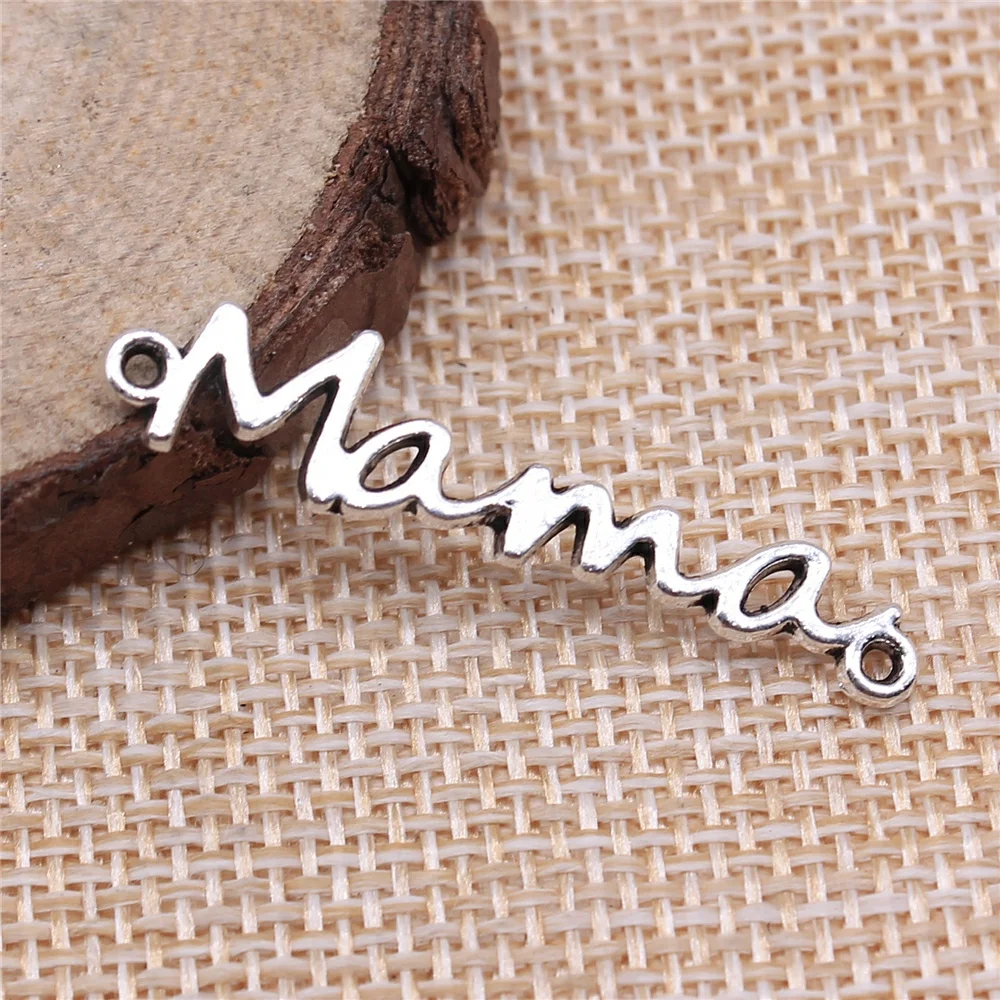 Mama Connector Pendants For Jewelry Making 20pcs 37x8mm