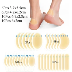 Waterproof Hydrocolloid Gel Blister Pads - Adhesive Protection for Heels, Feet, and Toes (10 - 32ct) (32Pcs Mixd)