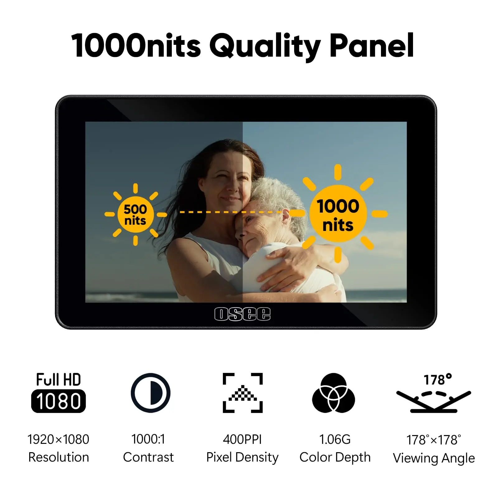 Osee Lilmon 5 1000 Nits High-Bright 5.5 inch Touch Screen DSLR Camera Field Monitor Focus Assist 4K HDMI AV Input Camera Monitor portable monitor dslr field monitor