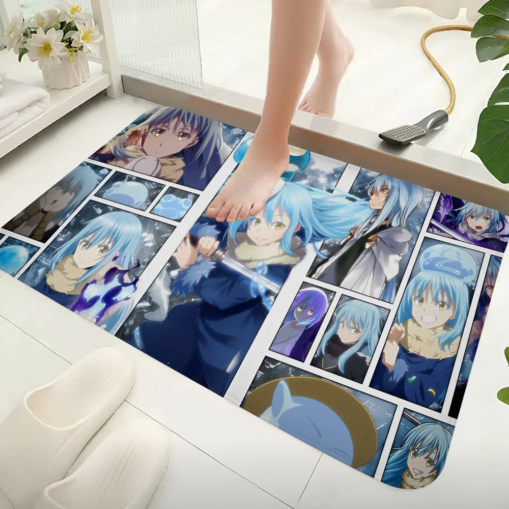 Demon Slime Rimuru Tempest Hallway Carpet Non-Slip Laundry Room Mat Laundry Decor Balcony Child Living Room Toilet Rug 2