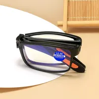 Lunettes de lecture pliantes avec étui, Anti-lumière bleue, presbytie rétro unisexe, lunettes de poche portables pour hommes et femmes 6