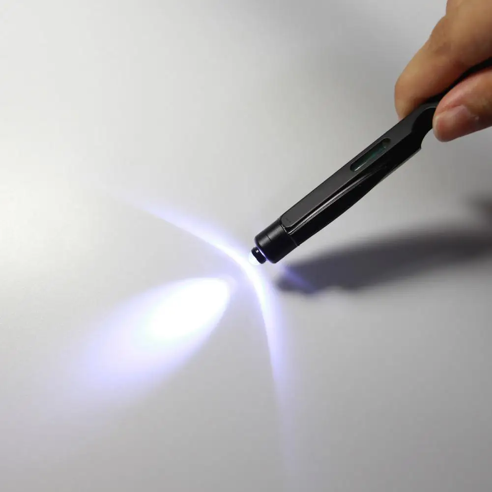 엔지니어를 위한 도구 펜 선물 Led 라이트 드라이버 눈금자 병따개 선물이 포함된 9-in-1 Multitool 펜