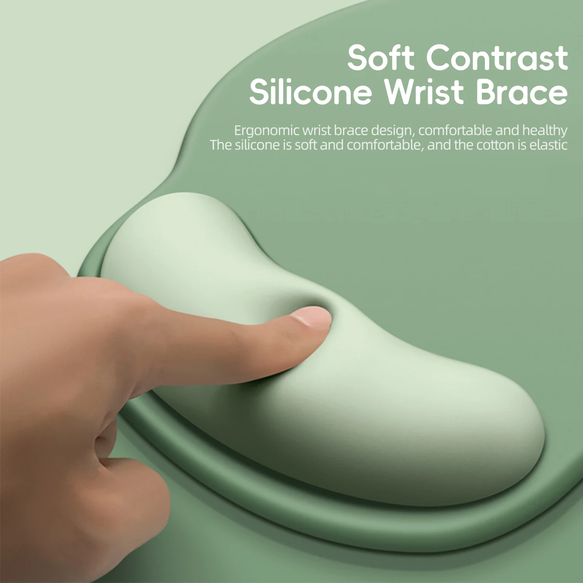 Gradient Soft Gaming Mouse Pad with Wrist Rest for Enhanced Comfort