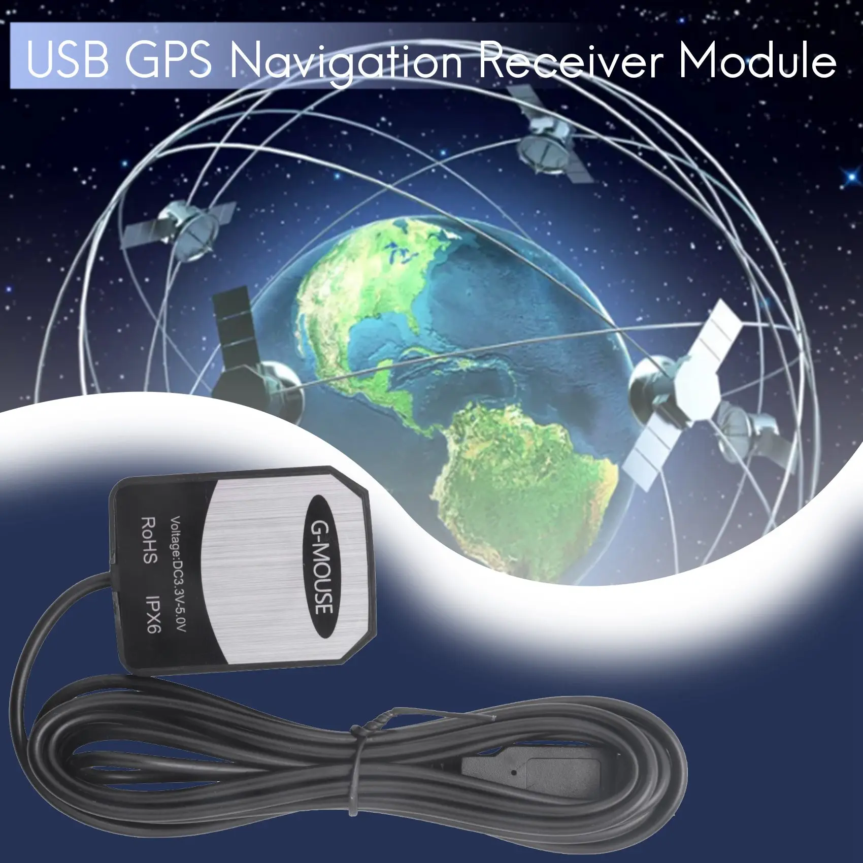 GPS 데이터 수집용, PC 노트북 내비게이션, GPS, USB 리시버 Gmouse 안테나 모듈, 구글 어스 윈도우용