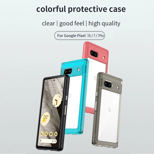 For Google Pixel 7A Case Soft Premium Silicone Case with Flocking inside  funda For Pixel 7A чехол Cover with Strap - AliExpress