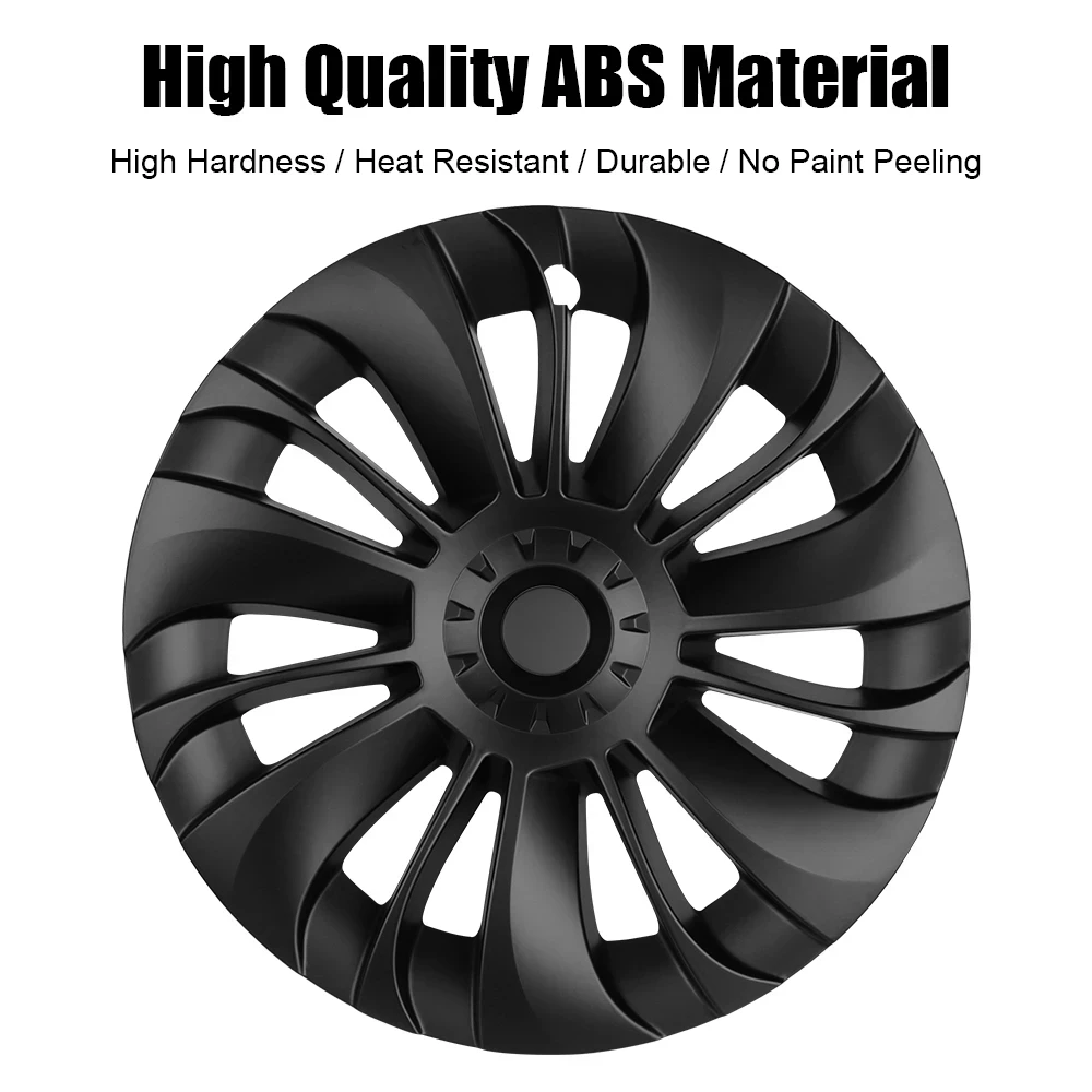 19-Inch whirlwind Hubcap 4PCS For Tesla Model Y Wheel Cap Original Car Replacement Automobile Cover Automobile Accessories 20-23 wheel hub covers wheel hub caps