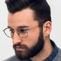 Двухлучевые круглые очки из чистого титана, оправа TB101, мужские и женские брендовые очки-авиаторы, новый York, дизайн, круглые очки-пилоты — изображение 2