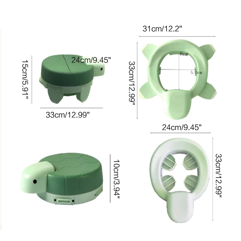 Cute Turtle Shaped Kids Training Potty Portable Foldable Removable Baby Travel Toilet Sitting Seat Children Urinal Training 5