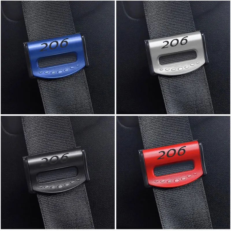 Car Seat Belt Buckle Stopper Adjustable Anti-skid Fixed Safety Belt Clip Clamp Limiter Universal For Peugeot 206 Car Accessories