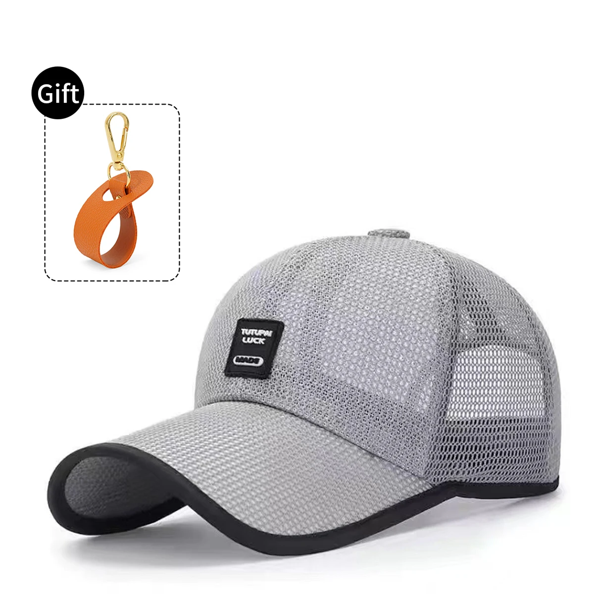 Baseball Cap, Summer Cap, Outdoor Hat, Mesh Breathable Sun Hat, Men's and Women's Sports and Leisure Sun Hat, Free Hat Clip