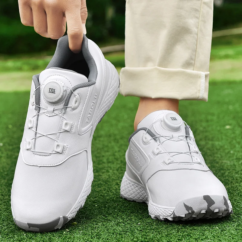 Comfortable Professional Golf Shoes for Men and Women, Spikeless Sneakers, Non-Slip, Waterproof, Golfer Walking Footwear