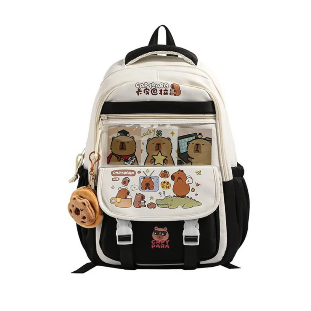 Capibara Backpack 2025 New Model Cute School Bag Fashion Cartoon Print Campus Backpack Teenager's Back to School Backpack 3