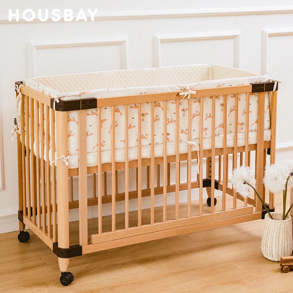 Baby Bumper For Crib 0-3T Baby Bedding Sets Washable Winter Spring Double Sided Design Anti-Collision Crib Bumper 180*28Cm 1Pc