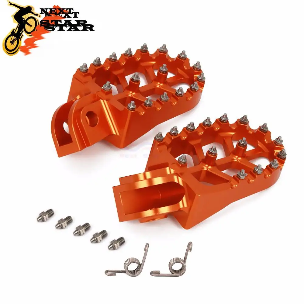 CNC Foot Rests Footpegs Pedals for KTM EXC SX XCF SXF XC XCW XCFW 65 85 125 150 200 250 300 350 450 ADVENTURE 990
