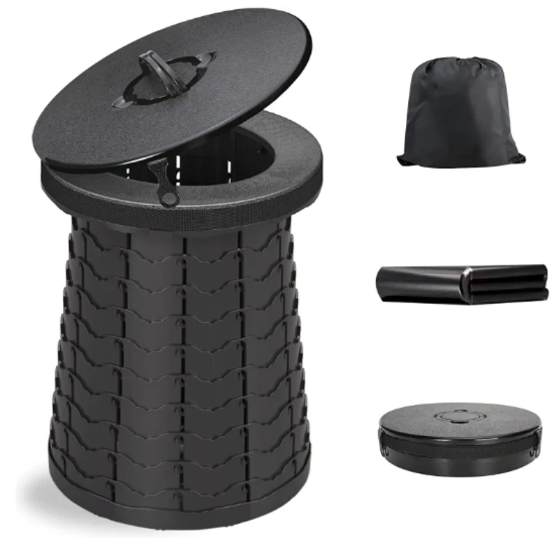 

Upgraded Portable Toilet for Car/Boat/Hiking/Long Trips/Beach Camping Travel Toilet Potty for Adults Folding Portable Toilet