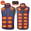27 Zone Heating Vest Jacket Men's Winter USB Smart Electric Sleeveless Jacket Self-heating Clothes Women's Snow Warm Padded Coat 2
