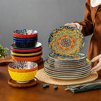 Bohemia Retro Ceramic Dinnerware Set 1