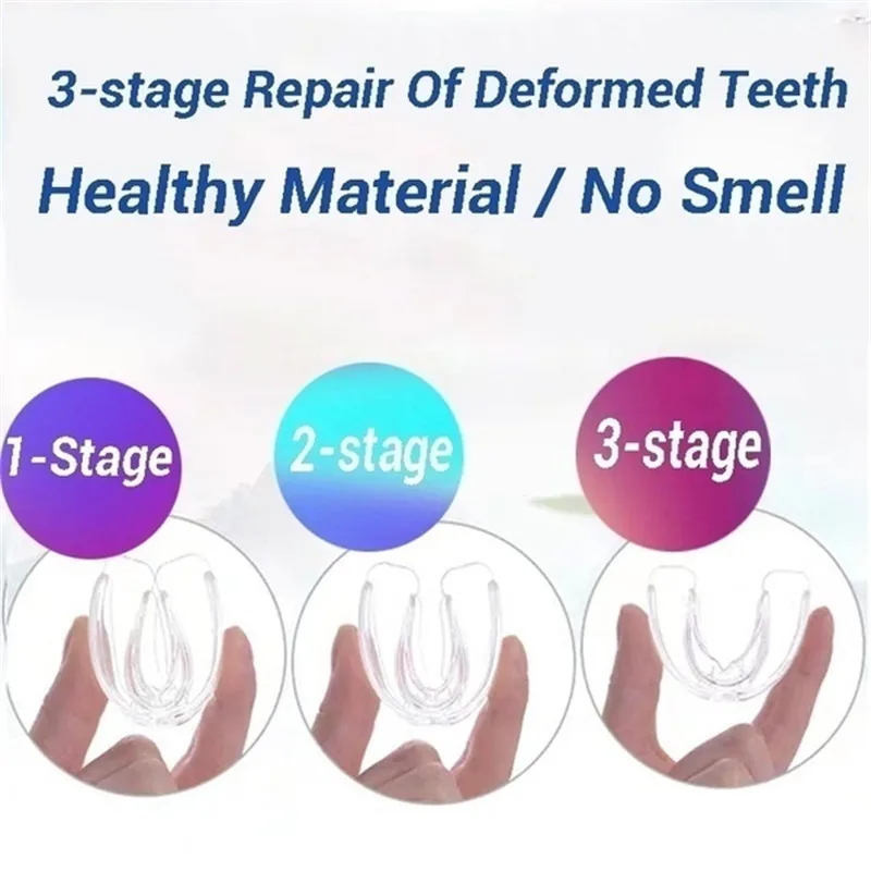1PCS Anti Snoring Bruxism Sleeping Mouth Guard Night Guard Gum Shield Mouth Tray Stop Teeth Grinding Sleep Aid Health Care