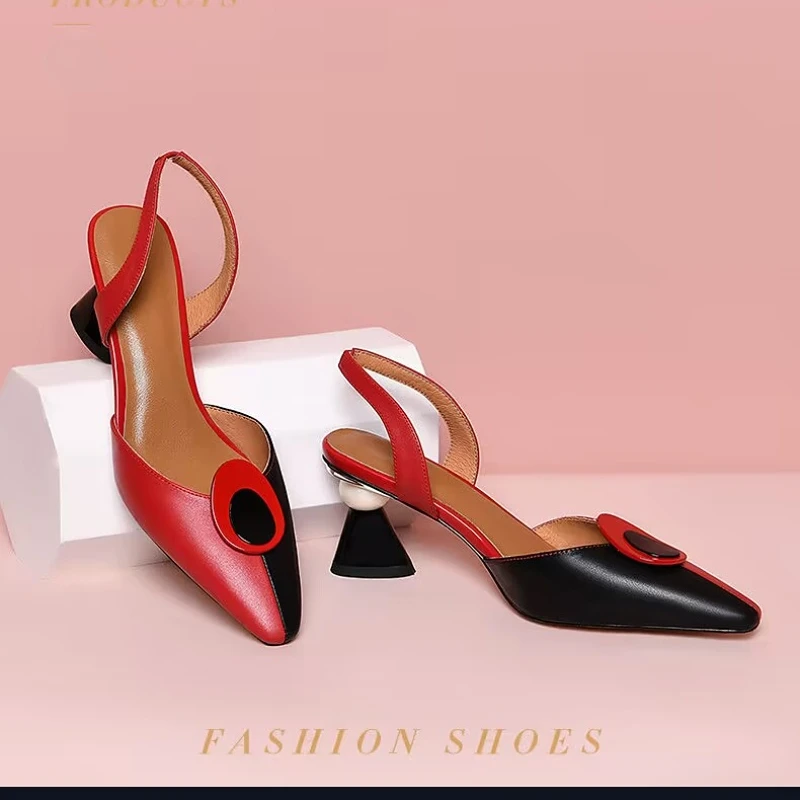 Women Fashion Multi Color Black Pu Leather Slip on Square Heel Pumps Lady Classic Beige High Quality Comfort Shoes Women Heels