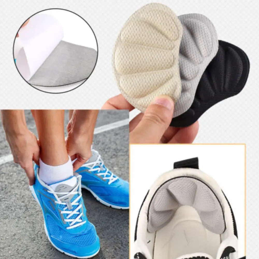 Shell Shape Sports Shoes Gel Heal Blister Liners Foot Protectors 2 pair Shoe Boot Pads Heel Grips