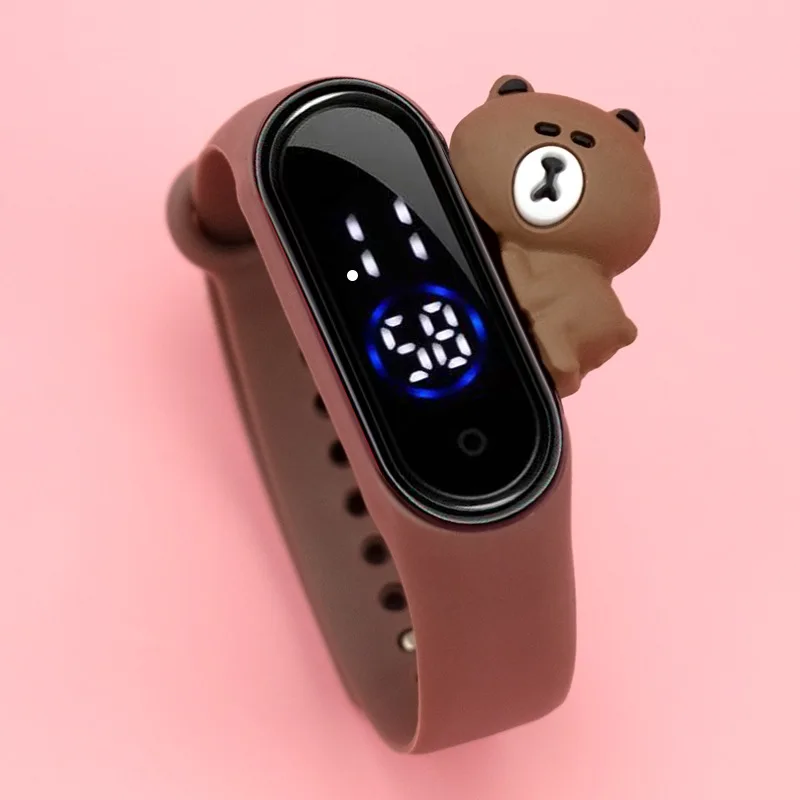 Xiaomi Mi4 reloj electronico para ninos pulsera tactil LED Disney dibujos animados Stitch deportes pulsera impermeable regalos de cumpleanos