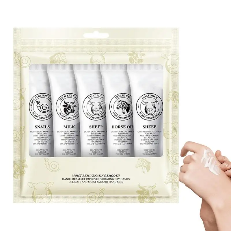 

Travel Size Hand Lotion 5 Pieces Travel Hand Lotion Hand Lotion For Dry Cracked Hands Feet Body Hand Care Moisturizing Cream