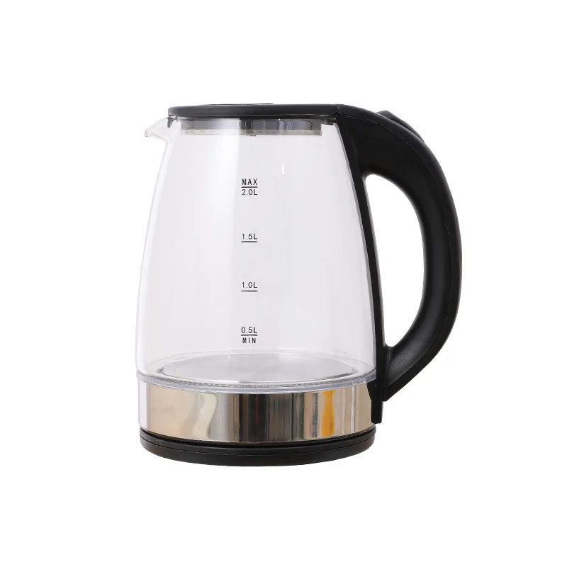 220V Glass Electric Kettle with 304 Stainless Steel Heating Plate Household Fast Water Boiling Pot 1700ML Capacity 2