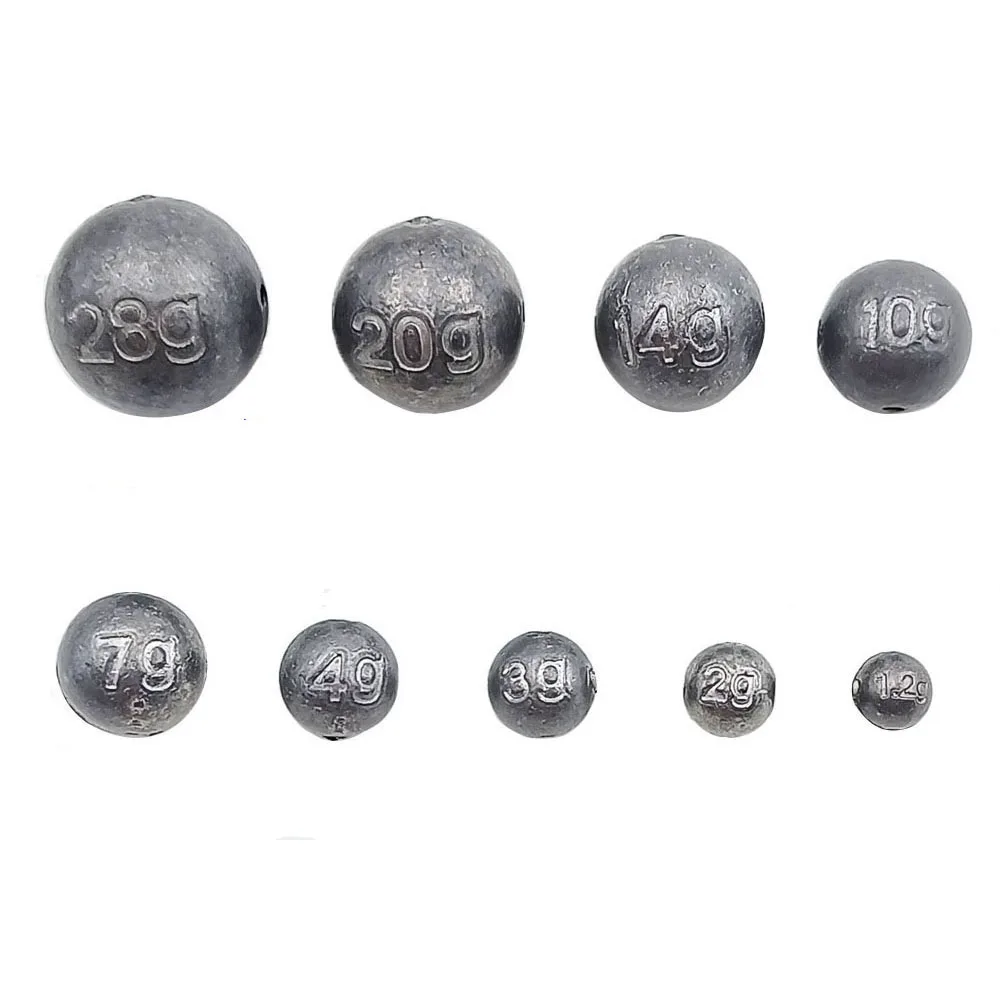 Ball Angeln Gewichte Blei Runde Cannonball Platinen Angeln Gewicht Runde Platine Bulk Tackle Zubehör