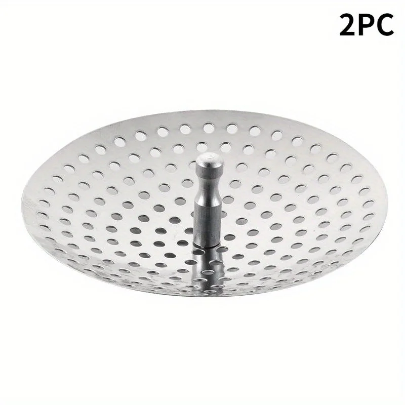 2pc/lot Old Style Sink Umbrella Filter Kitchen Sink Vegetable Washing Basin Mesh Dishwashing Basin Stainless Steel Anti Clogging
