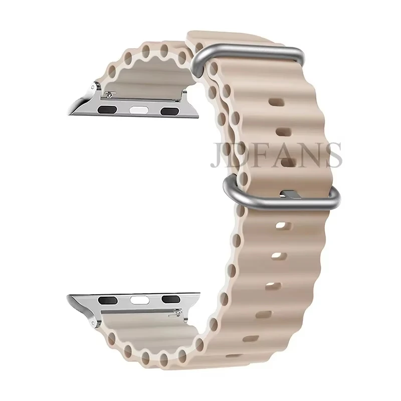 ตัวเลือกสินค้า เข็มขัดแท้ Apple Watch Ultra ยืดหยุ่น 49/44/45/41/40/38 มม.