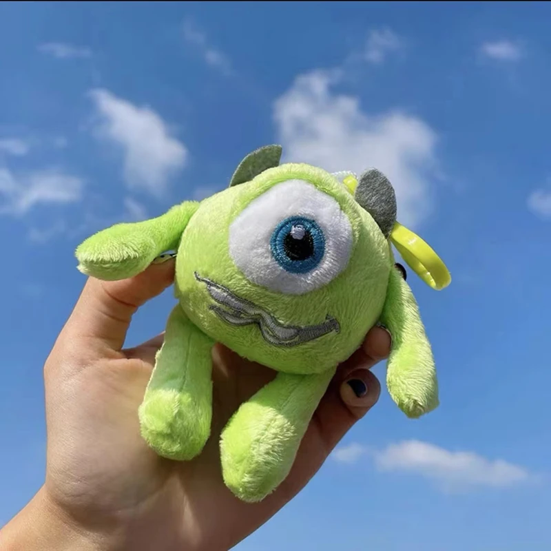 

10Cm Cute Monsters University Cartoon Plush Keychain Toy James Sullivan Mike Wazowski Soft Stuffed Doll for Children Kids Toys
