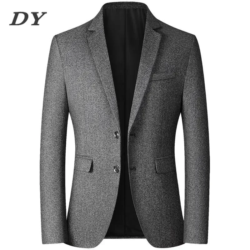 DY Spring Men's FashionSuit Casual Coat Blazer Jacket Wedding Suits for Men Korean Business Clothing Blazers Dress Jackets
