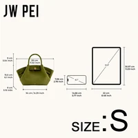 Sac à main de luxe JW PEI pour femme, sac fourre-tout en cuir, sac à bandoulière, sac à main de créateur, grande capacité, sac hobo, sac de travail 6