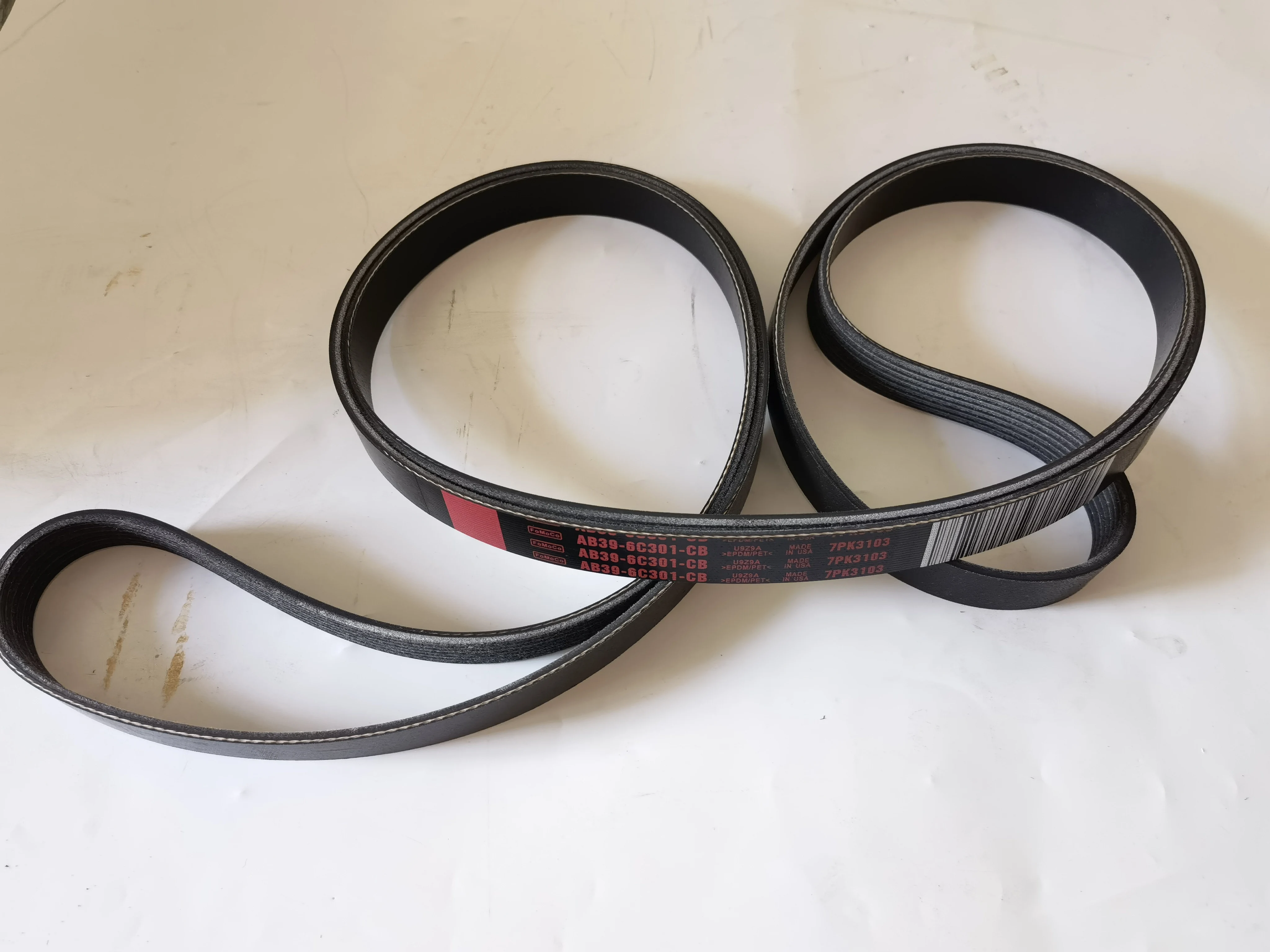 For Ford ranger T6 2.2L engine belt fan belt AB39-6C301-AB 7PK3136 AB39-6C301-CB ranger 3.2L
