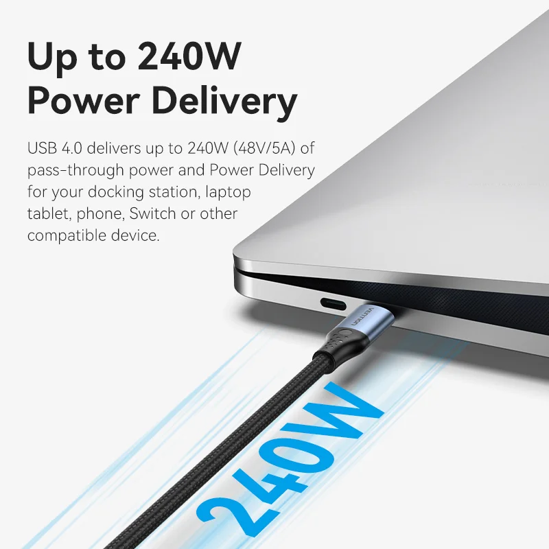 PD240W USB4 40Gbps ThunderBolt 3 Cavo da tipo C a tipo PD240W USB4 40Gbps ThunderBolt 3 Cavo da tipo C a tipo