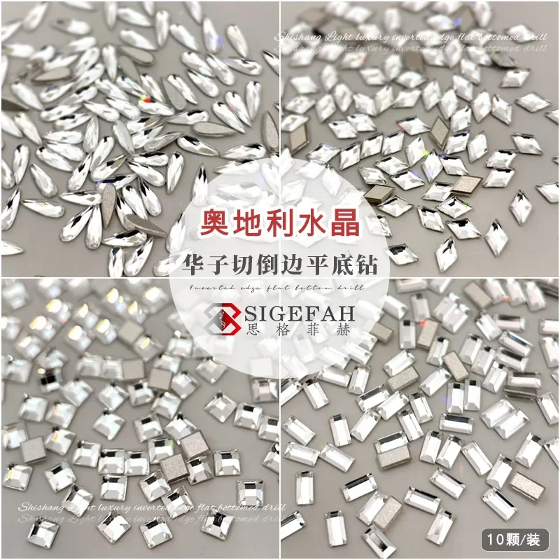 반짝 이는 라인 석 라운드 사랑 심장 모양의 물방울 플랫 바닥 지르콘 네일 아트 장식 DIY 매니큐어 도구 액세서리