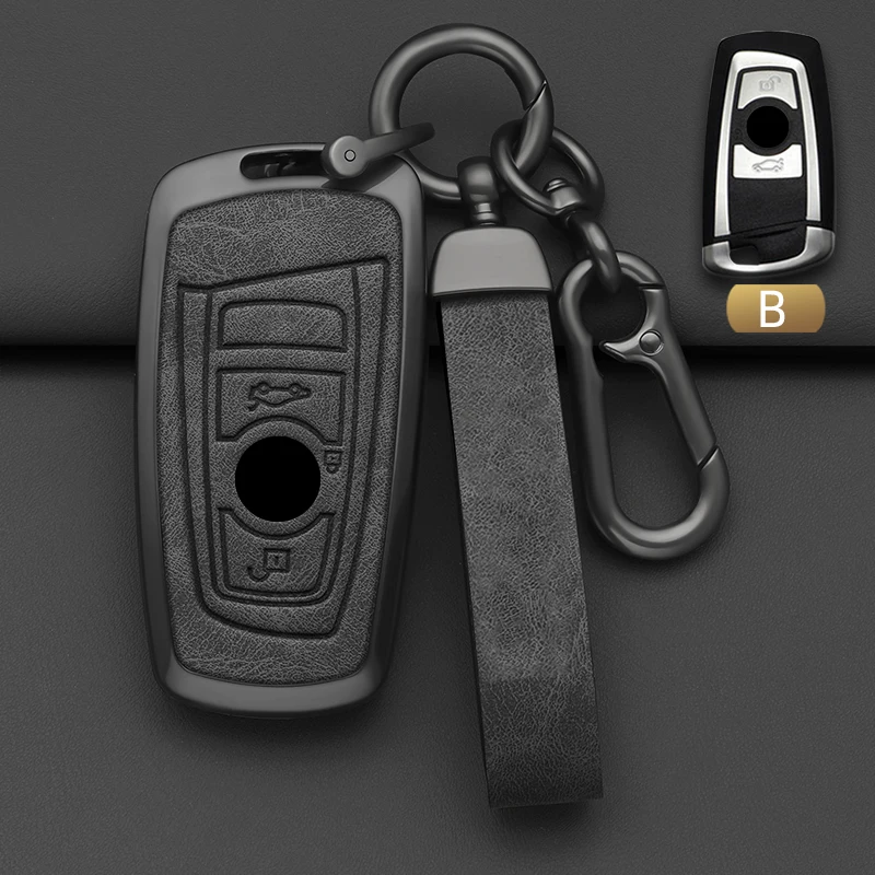 Alloy Style Car Key Case Cover Shell Fob for BMW X1 X3 X5 X6 X7 1 3 5 6 Series G20 G30 G11 F15 F16 G01 G02 F48 Accessories key case,car key shell,car key,key shell