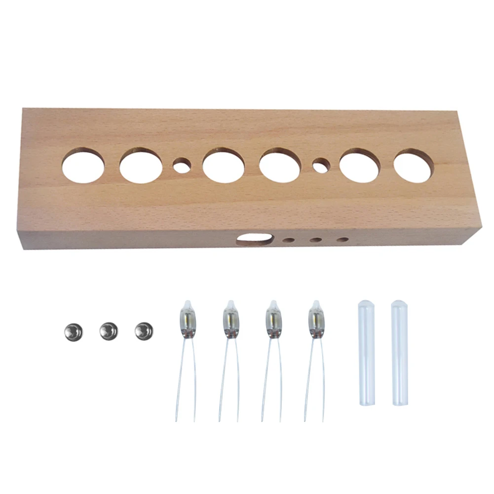 IN14 글로우 튜브 시계 DIY 튜브 시계 키트 너도밤나무 쉘 IN14 닉시 튜브 디지털 LED 시계 DC12V 1A 다양한 색상 시간 표시용