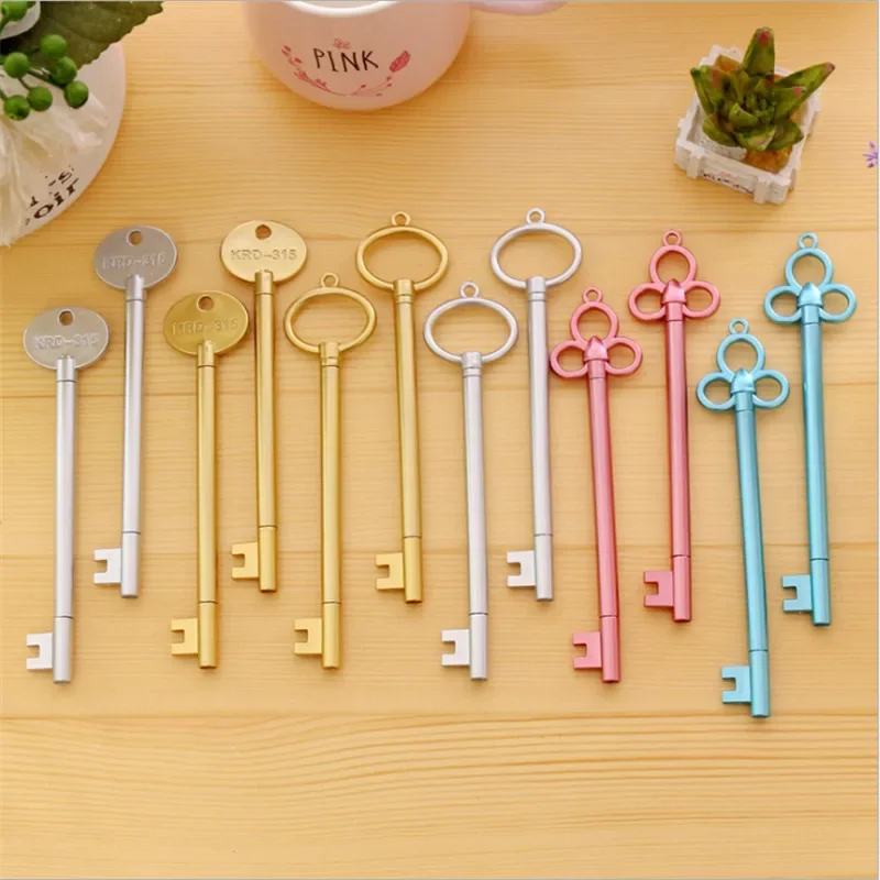 Jonvon Satone 30pcs Vintage Key Plastic Gel Pen Creative Cute Kawaii Pens For Kids School Supplies Wholesale Cute Stationery pen 6