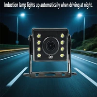 Caméra de recul HD pour voiture, bus 12-24V, vision nocturne, étanche, surveillance, protection solaire, CCD 3