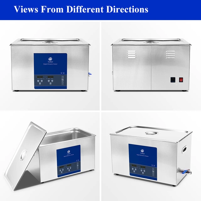 Tullker 0.8L 6L 10L 30L 38L Digital Ultrasonic Cleaner Bath Injector DPF Jewelry Metal Carburetor Ultrasound Cleaner Degreasing 5