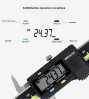 Штангенциркуль Mitutoyo с ЖК-дисплеем, цифровой 0,01 мм, высокоточный износостойкий измерительный инструмент из нержавеющей стали 150/200/300 мм — изображение 4